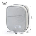 Portable Data Cable Organizer Bag Waterproof Travel Tech Storage Case