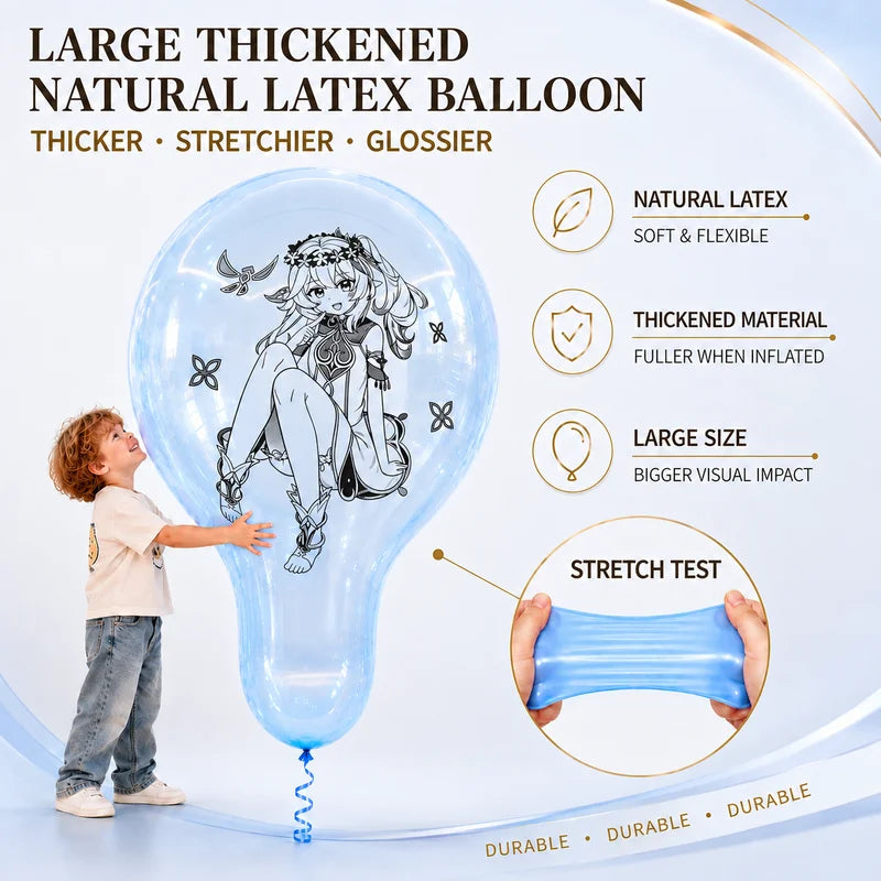 Large 32-Inch Anime Printed Latex Balloons for Birthday and Wedding Decor
