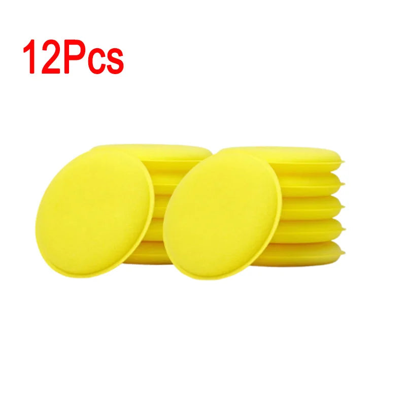 Car Waxing Foam Sponge Pads 12Pcs Soft Applicator Polishing & Cleaning