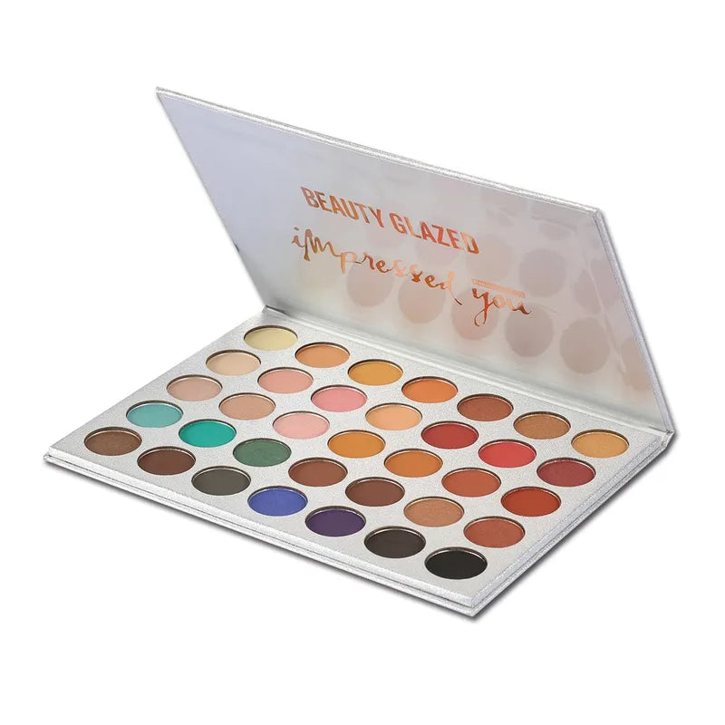 Long-Lasting Waterproof Makeup Palette with 35 Matte & Shimmer Shades