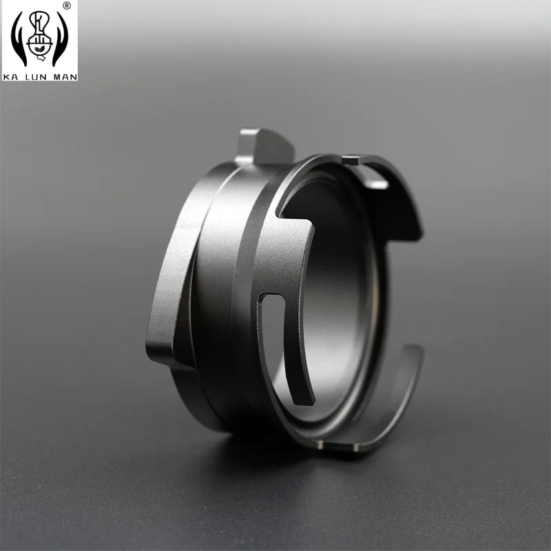 Rotatable Aluminum Alloy Coffee Garnish Ring for Espresso Portafilter