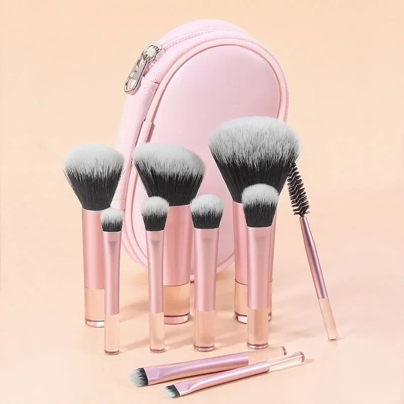Makeup Brush Set 10 Pieces Soft Fluffy Professional Cosmetic Brushes for Face & Eyes