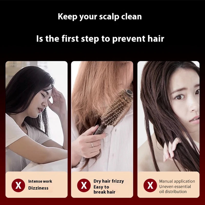 Electric Scalp Massage Comb for Hair Growth and Hair Loss Prevention