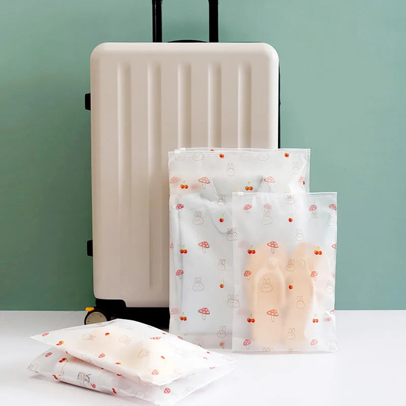 Reusable Plastic Travel Storage Bags for Clothes Shoes Waterproof Organizer