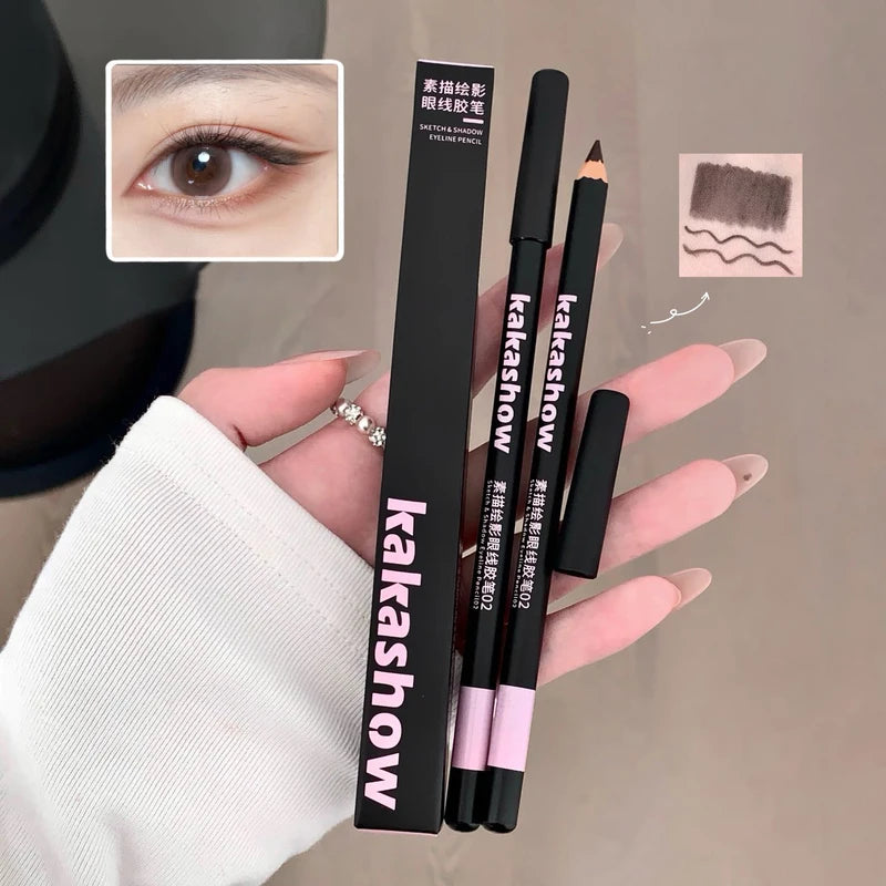 4-Color Matte Waterproof Eyeliner Pencil Set - Smokey, Punk, Long-lasting