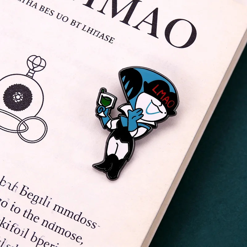 Deltarune Queen Enamel Pin Cartoon Game Character Badge