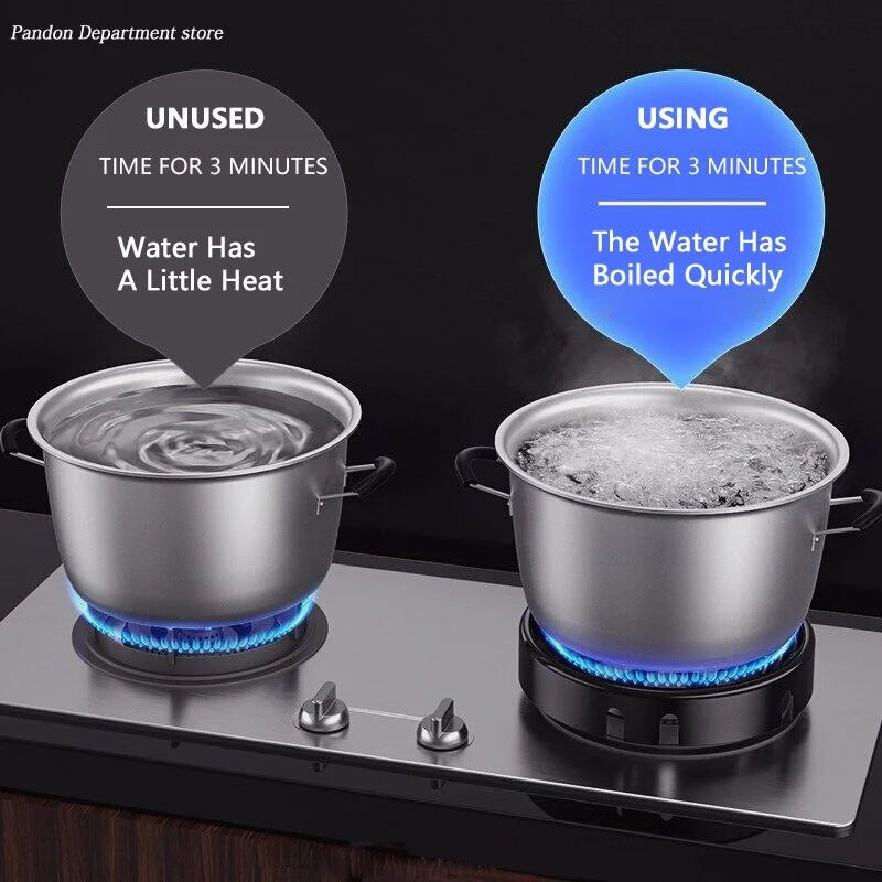 Gas Stove Windproof Ring - Energy Saving Outdoor Cooker Accessory