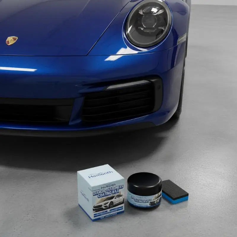 Car Wax Paste 100g High Gloss Detailing with Sponge for Car, Motorcycle, RV