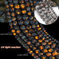 Natural Flame Yooperlite Bead Set for Jewelry Making - Loose Round Spacer Stones