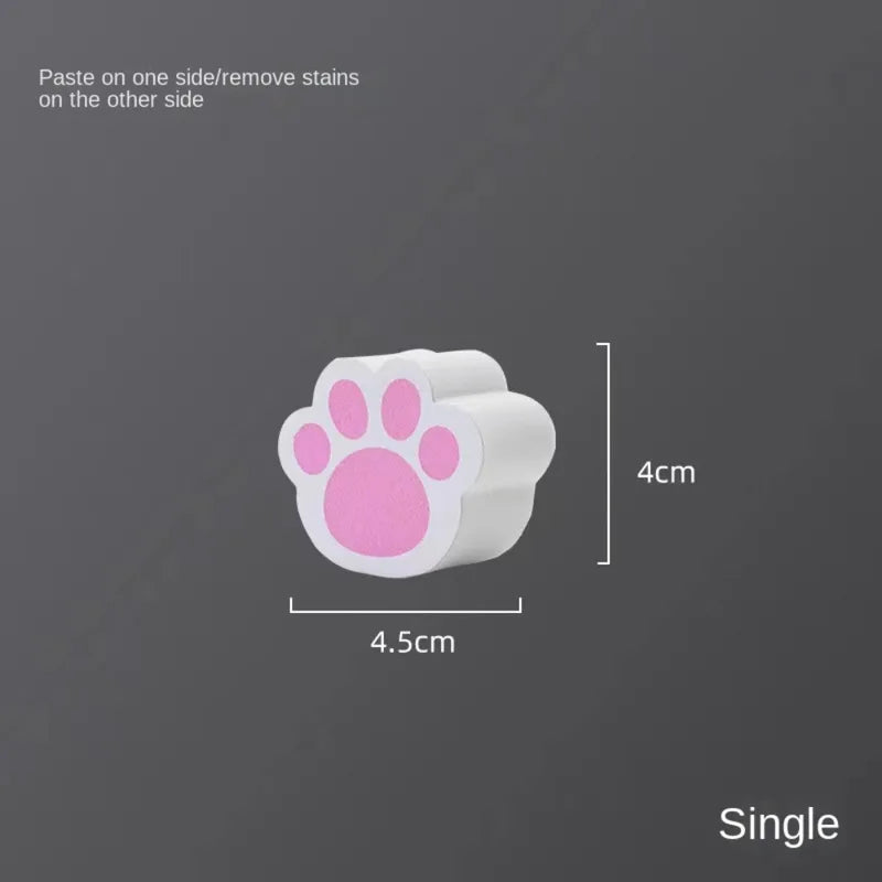 Cat's Paw Shaped Magic Sponge Glass Cleaner for Mirrors & Surfaces
