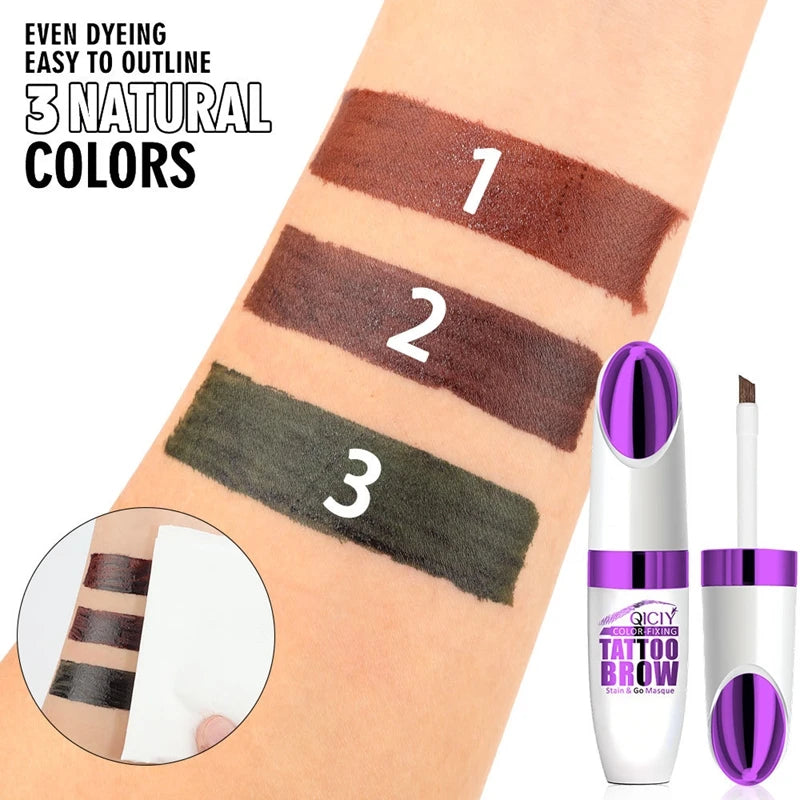 Waterproof Eyebrow Gel Tint - Smudge-Proof, Sweat-Resistant, Peel-Off Makeup