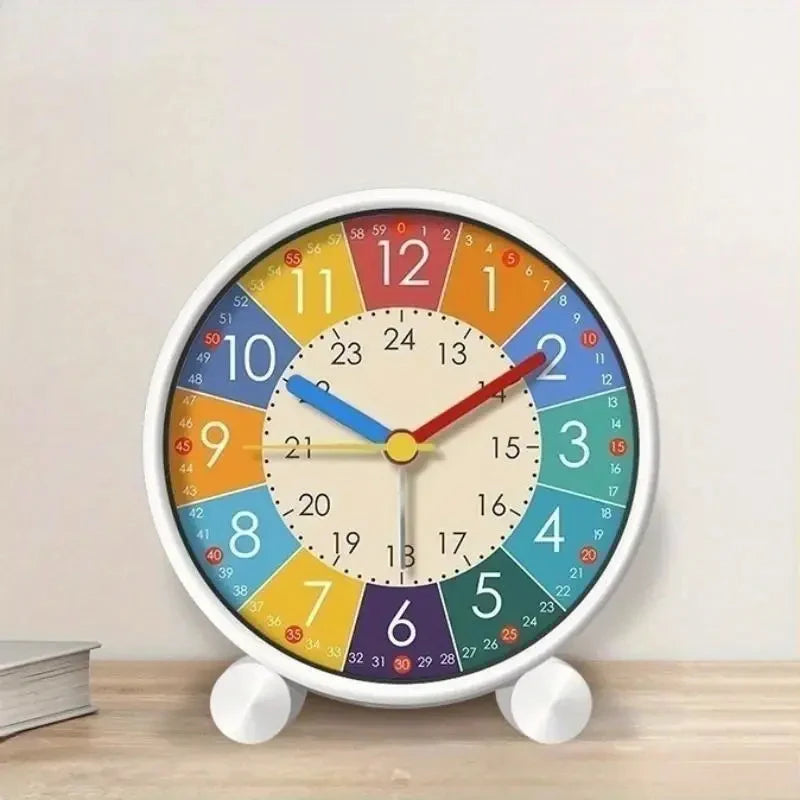 Children's Silent Desktop Alarm Clock - Cartoon Wake Up Clock for Kids & Bedroom