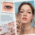 Flower Knows Midsummer Fairy Tales Embossed Matte Glitter Eyeshadow Palette - Highly Pigmented Makeup