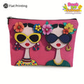 Floral Pattern Makeup Bag - Large Capacity Cosmetic Organizer for Travel & Daily Use