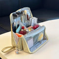 Large Capacity Women's Travel Cosmetic Bag Organizer Makeup Brush Holder Toiletry Wash Bag