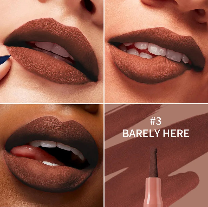 Waterproof Lip Liner Stain Set - Long Lasting Transfer Proof Lip Makeup