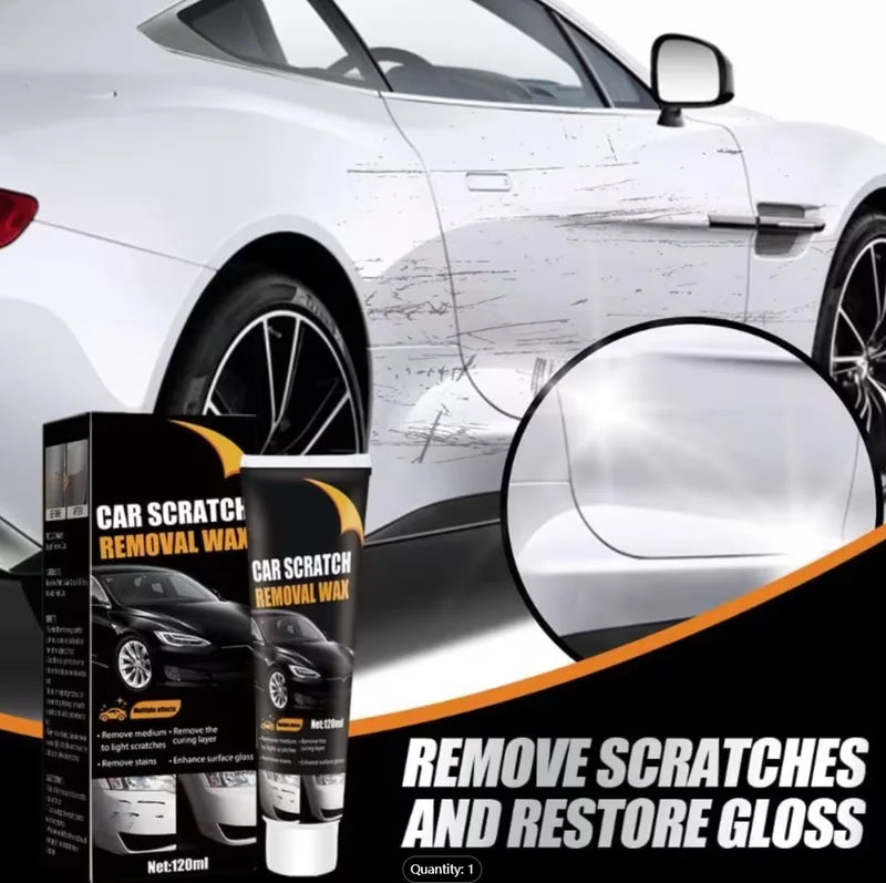 Car Scratch Repair Paste Kit with Cloth & Sponge for Paint Polishing