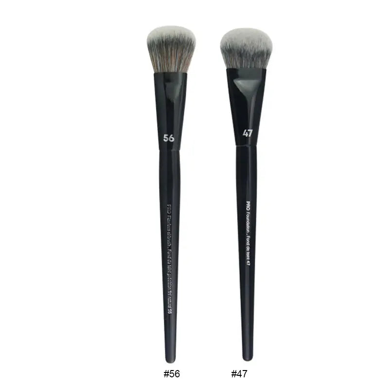 2PCS Makeup Brush Set - Synthetic Hair Face Eye Powder Foundation Blending Tools