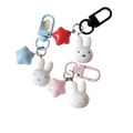 Kawaii Miffy Rabbit Keychain Cartoon Star Bag Charm for Gifts & Accessories
