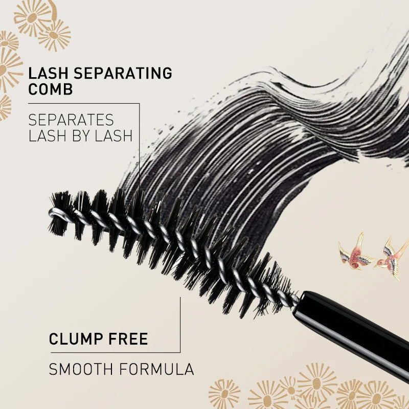 Volumizing Waterproof Mascara for Long & Thick Lashes - Nourishing & Clump-Free