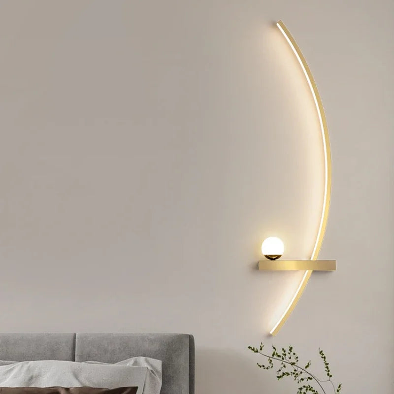 Nordic LED Wall Lamp Stripes Wall Sconce for Bedroom Living Room Study Home Decor