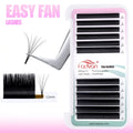 False Eyelash Extensions Natural Flare Blooming Lash Fans for Fuller Look