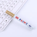 White Paint Marker Pens - Waterproof, Oily, Large Capacity, Multiple Tip Sizes