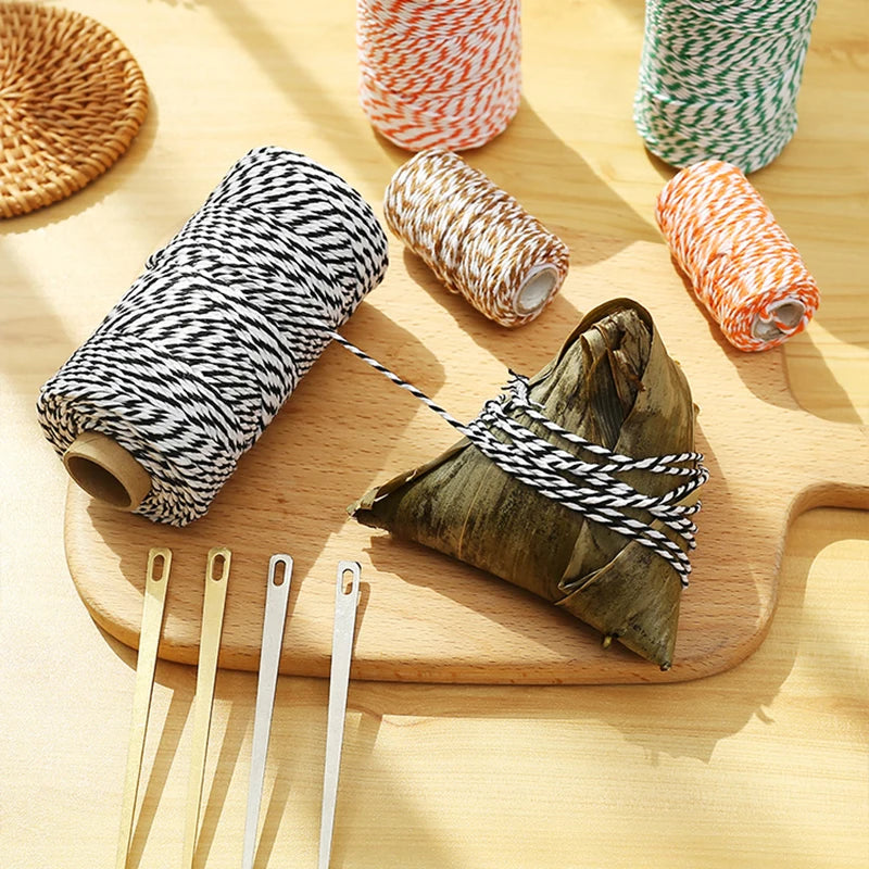 Food Safe Cotton Twine for Meat & Poultry Trussing - 100M Thick String Rope