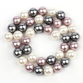 Natural Freshwater Glass Shell Beads for Jewelry Making - 6 Sizes, Multicolor