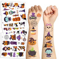 Halloween Pumpkin Tattoo Stickers 10 Sheets Water-Resistant Temporary Body Art Kids Gift