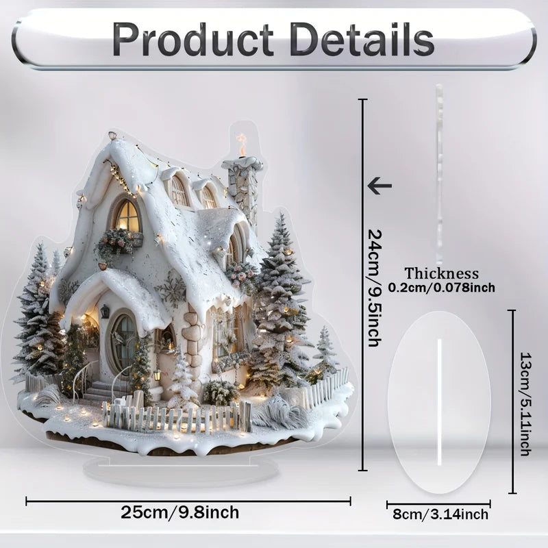 Festive Christmas Decoration Panel - Multi-Functional Desktop Decor for Home & Office