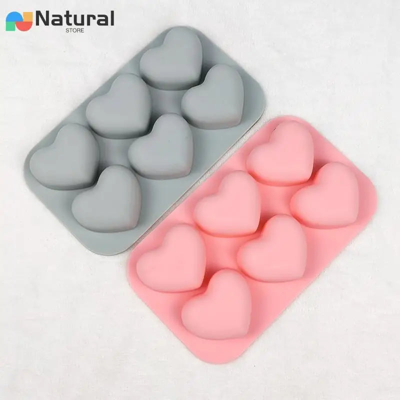 Valentine's Heart Silicone Baking Mold - Multi-Color Love Chocolate Candy Biscuit Ice
