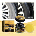 Car Tire Shine Wax Paste Protects Rubber & Maintains Deep Black Finish