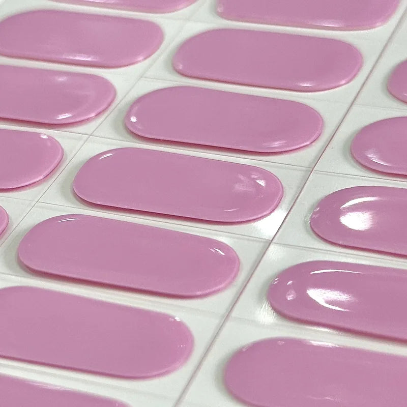 Semi Cured Gel Nail Stickers - Ombre Flower Aurora Nail Decorations for Salon & Home Use