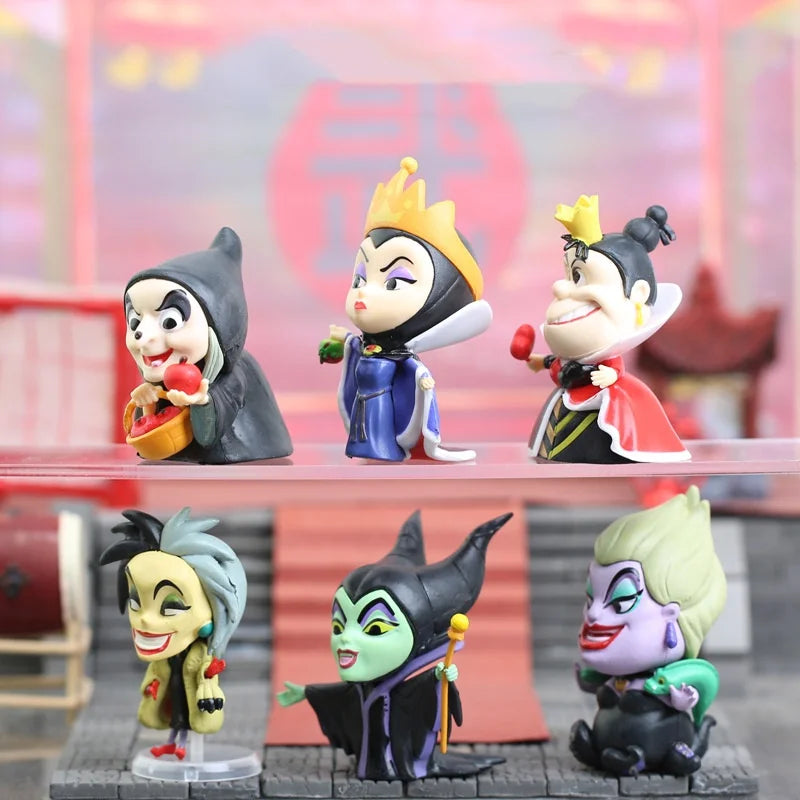 Anime Action Figures Collection Set - Maleficent Jasmine Rapunzel Kawaii Toys