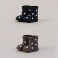 Mini Rain Boots Decor Set - Polka Dot Silicone House Accessories