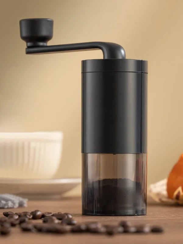 Portable Manual Coffee Grinder Hand Crank Adjustable Bean Mill for Home & Travel