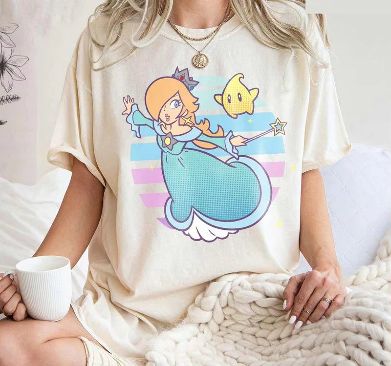 Summer Rosalina Luma Graphic Oversized T-Shirt for Men Women