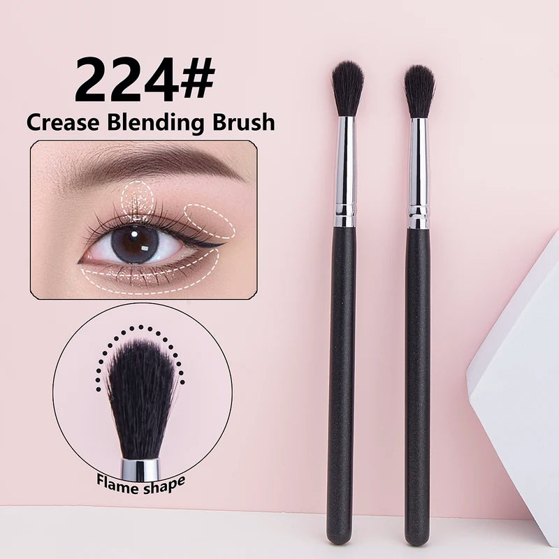 Eye Shadow Crease Brush Flame Shape Goat Hair Makeup Tool for Blending