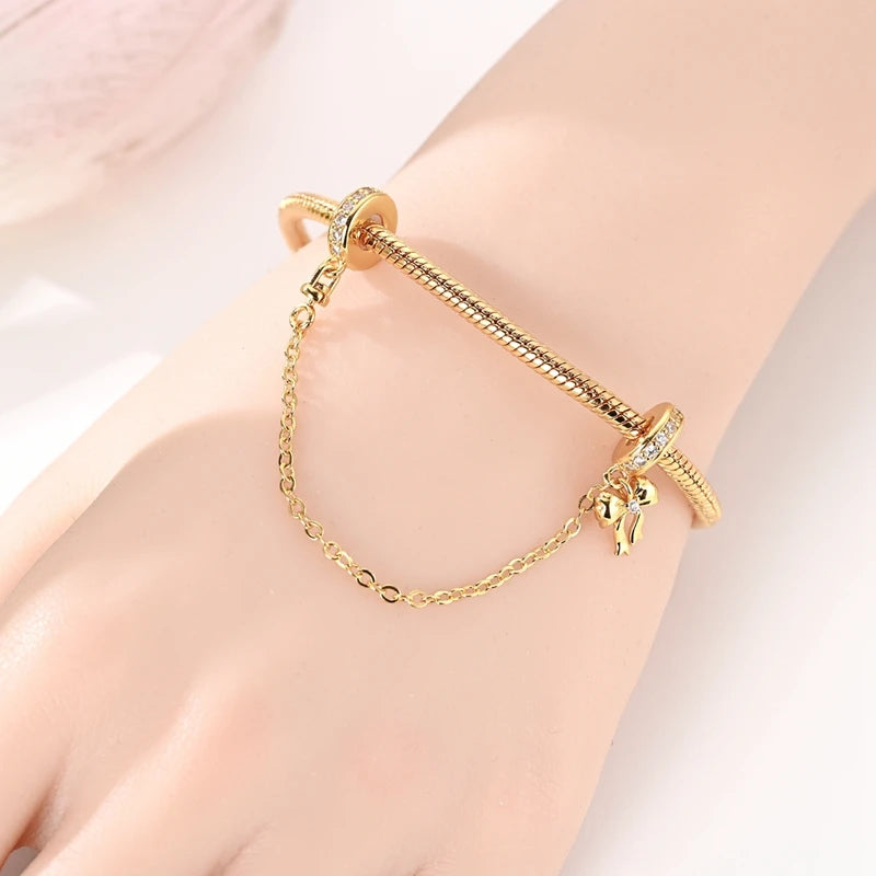 925 Silver Gold Charms Beads for Bracelets - DIY Jewelry Accessories