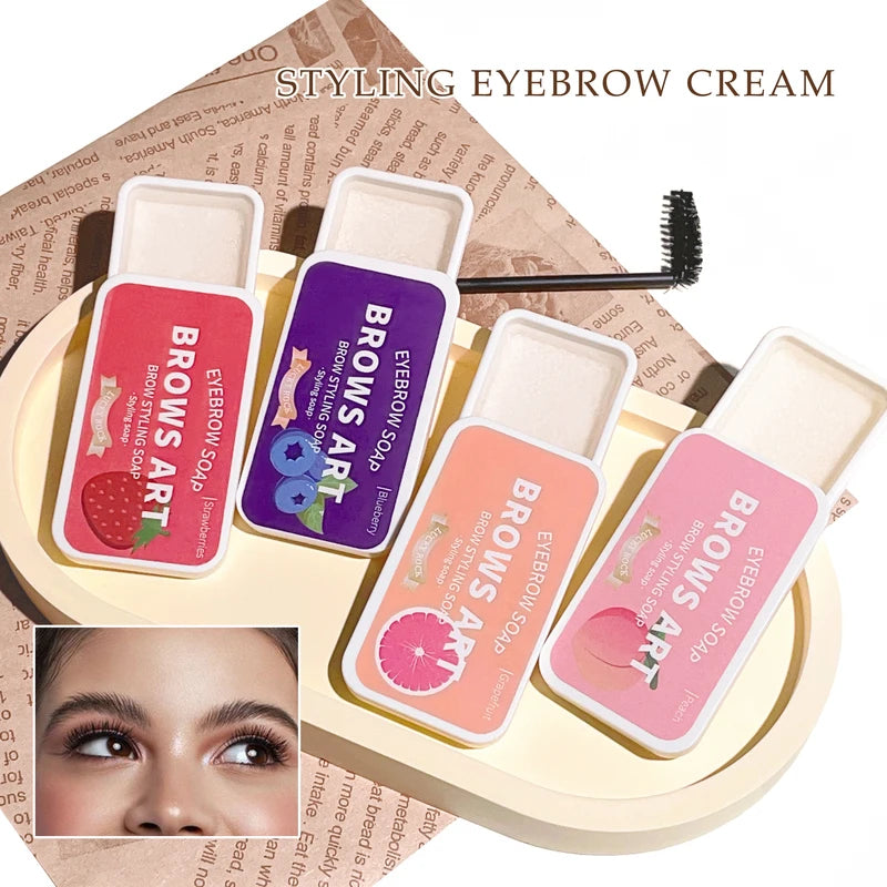 Eyebrow Styling Cream Clear Long-Lasting Wax & Soap for Natural 3D Shape