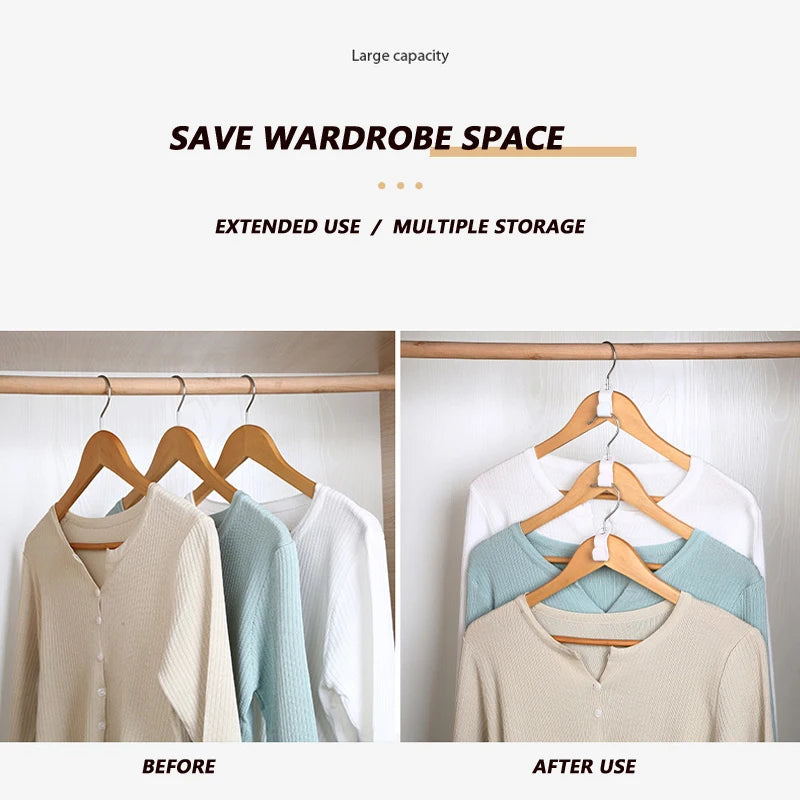Multi-function Wardrobe Space-saving Hanger Hook Pack for Closet Organization