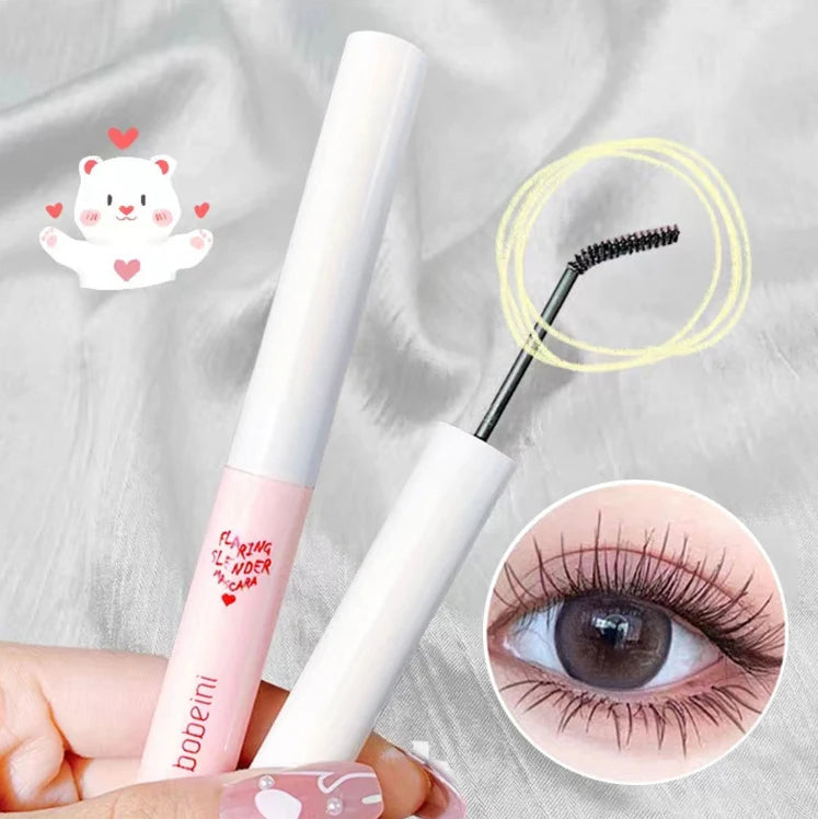 Waterproof Lengthening Mascara with Silk Fibers - Fast Dry, Curl & Define