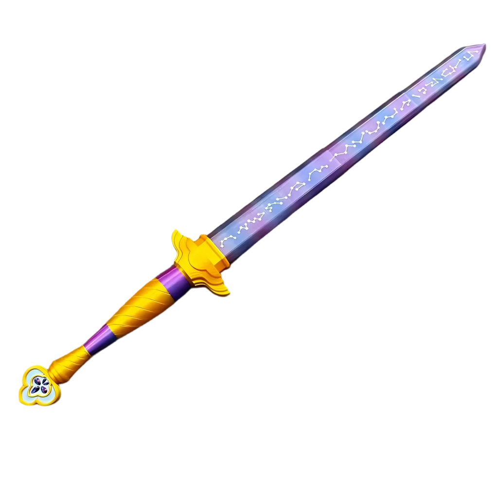 Unisex Roleplay Sword Cosplay Prop with Symbol, Long Knife for Halloween Carnival