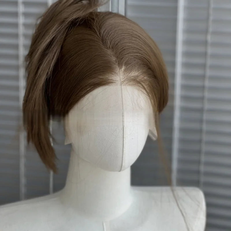 Long Straight Lace Front Wig for Women - 26 Inch Synthetic Natural Look