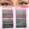 D Curl Lash Extension Kit with Mixed Length Individual Lashes 9-16mm - Lash Clusters & Applicators