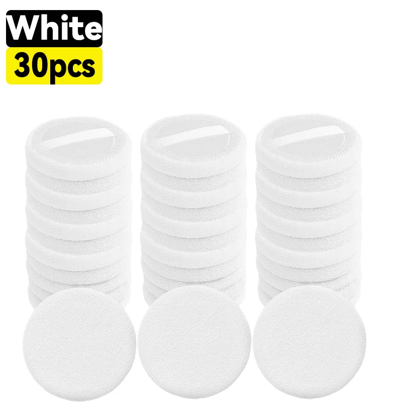 10-50pcs Makeup Sponge Set Soft Cotton Powder Puffs for Foundation & Loose Powder