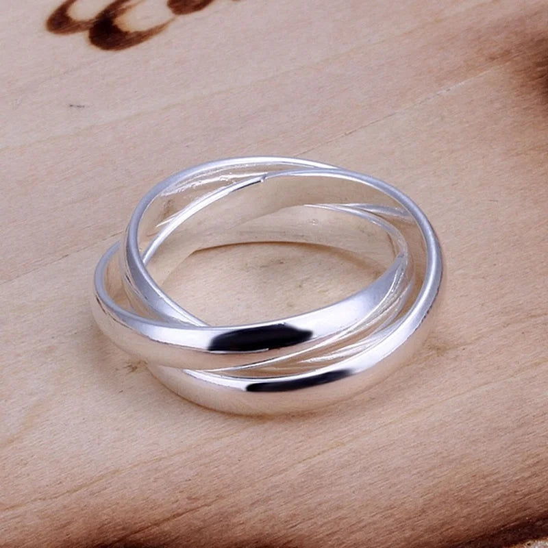 Sterling Silver Wedding Ring for Women - Fashion Jewelry with Charm, Gift-Ready