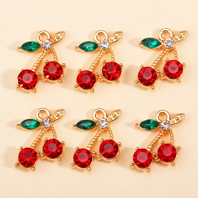 10Pcs Alloy Enamel Lemon Charm for Jewelry Making DIY Necklace Earrings Charms