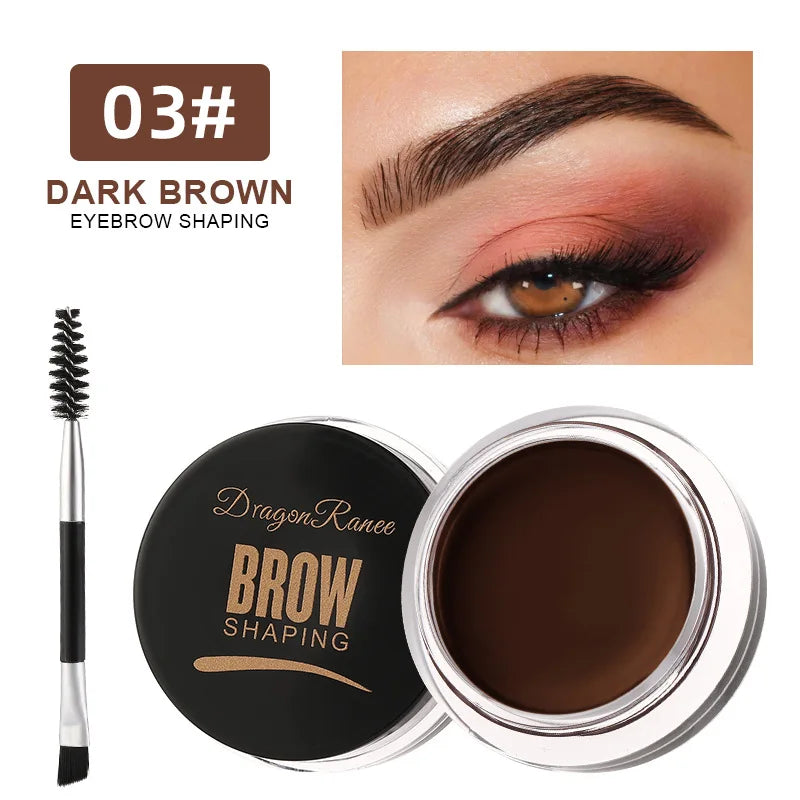 White Bushy Eyebrow Gel with Long-Lasting Setting Pomade & Sculpting Pen